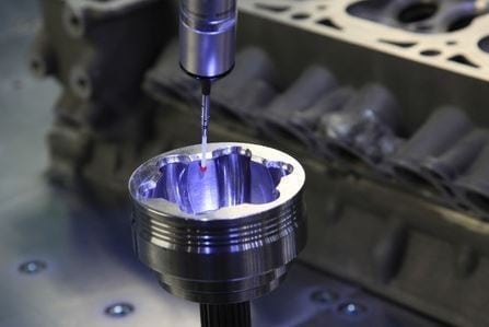 Industrial tool that relies on laser alignment at commercial setting