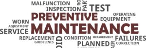 Preventative Maintenance Word Cloud