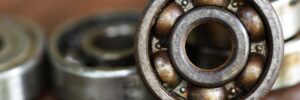 An old, rusty bearing from a machine